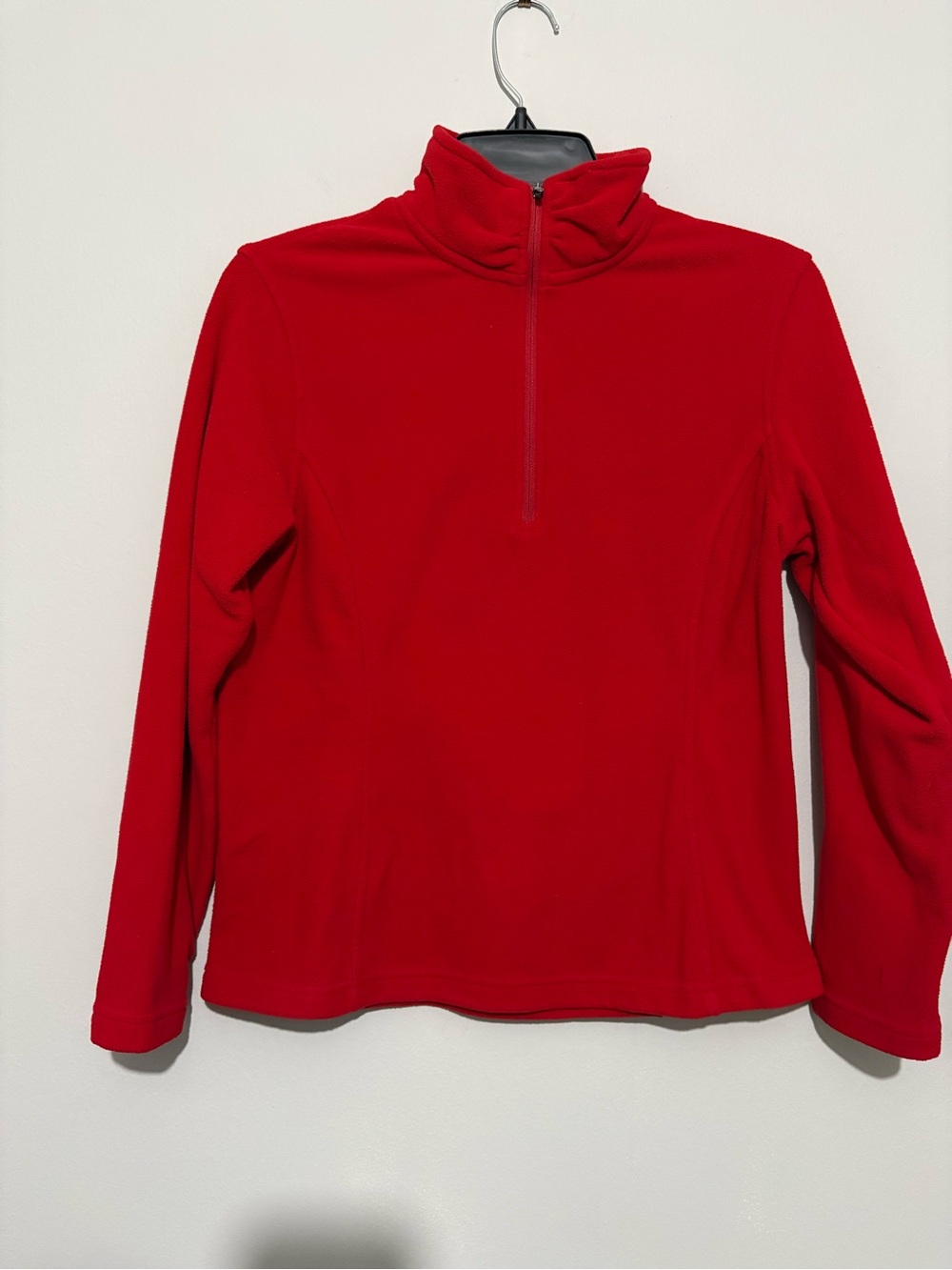 Red Half-Zip Kids’ Fleece Sweater